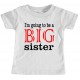 Going To Be A Big Sister Youth Tee