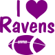 I Love Ravens Football Onesie