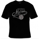 Baseball Mom Rhinestones (Short & Long Sleeve)