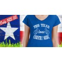 This Texan Loves Country Music V-neck Tee
